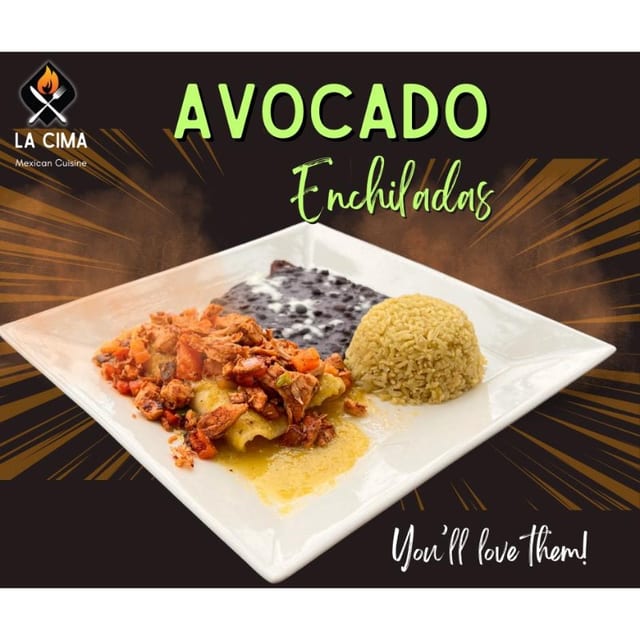 Avocado Enchiladas.