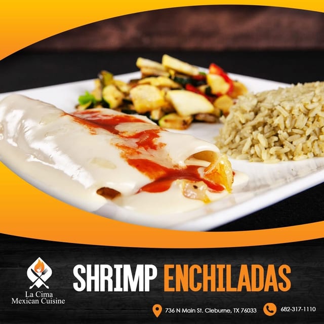 Shrimp Enchiladas.